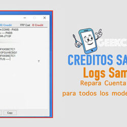 Creditos SAM-FRP Logs para Samsung FRP